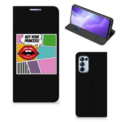OPPO Find X3 Lite Hippe | Standcase | Popart Princess OPPO Find X3 Lite Hippe | Standcase | Popart Princess