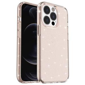 iPhone 15 Pro Max Stijlvolle Glitter Series Hybrid Case - Goud