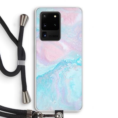Fantasie pastel: Samsung Galaxy S20 Ultra Transparant Hoesje met koord