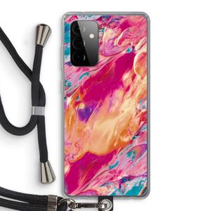 Pastel Echoes: Samsung Galaxy A72 5G Transparant Hoesje met koord