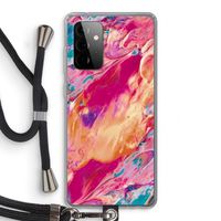 Pastel Echoes: Samsung Galaxy A72 5G Transparant Hoesje met koord