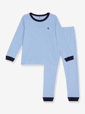 Gestreept pyjama babyset PETIT BATEAU blauw
