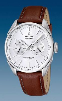Horlogeband Festina F16629-1 Leder Bruin 22mm