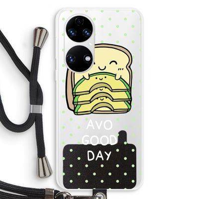 Avo Good Day: Huawei P50 Transparant Hoesje met koord