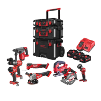 Milwaukee M18 FPP8E-553P Accu Powerpack 8-delig 18V 5.5Ah in PACKOUT Set - 4933499240