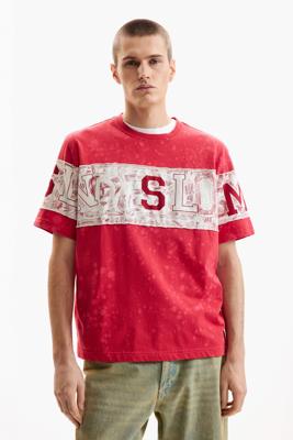 BEDRUKT BREISELT-SHIRT - RED - XL