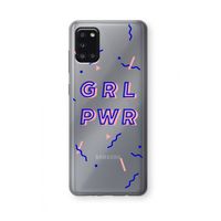 GRL PWR: Samsung Galaxy A31 Transparant Hoesje