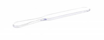 Doorzichtige plastic spatel (11 cm)