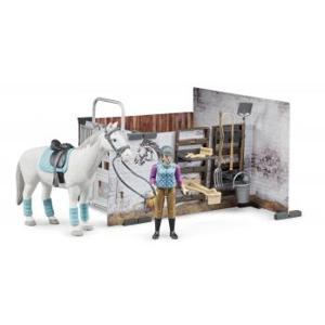 Bruder paardenstalset met paard en accessoires  1:16