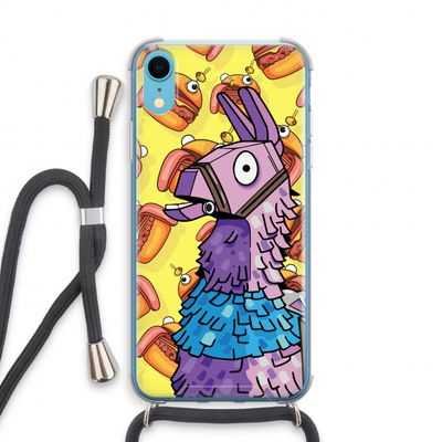 Loot Burger: iPhone XR Transparant Hoesje met koord