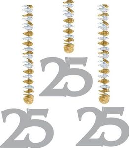 Hangdecoratie 25-jarig huwelijk