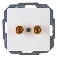 Kopp HK05 luidsprekercontactdoos wit glanzend