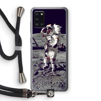 Spaceman: Samsung Galaxy A31 Transparant Hoesje met koord