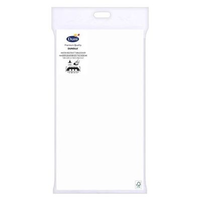 Tafelkleed wit l138b220 cm Kerst Duni - Duni
