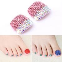 2 PC'S Crystal nep Nail Art Tips Rhinestone volledige dekking teennagels Decals stickers (NO: 32) 2 PC'S Crystal nep Nail Art Tips Rhinestone volledige dekking teennagels Decals stickers (NO: 32)