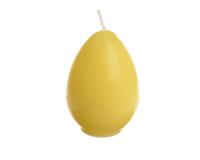 Eierkaars glad l4,5b4,5h6,4 cm geel Decoris - Decoris