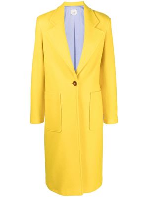 Alysi manteau à revers crantés - Jaune