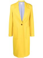 Alysi manteau à revers crantés - Jaune