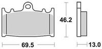 TRW Brake pad mcb 741 organic standard