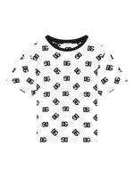 Dolce & Gabbana Kids DG-print cotton T-shirt - Blanc - thumbnail