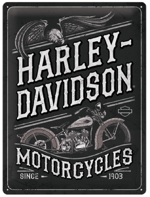 Wandplaat Harley Davidson Motorcycles Eagle