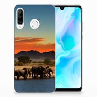 Huawei P30 Lite | TPU Hoesje | Olifanten