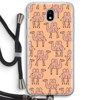 Kameel: Samsung Galaxy J5 (2017) Transparant Hoesje met koord