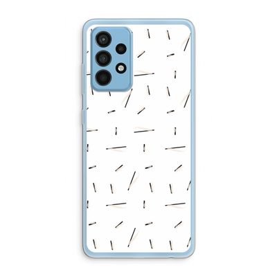 Hipster stripes: Samsung Galaxy A52 Transparant Hoesje