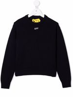 Off-White Kids sweat à logo Arrows - Bleu