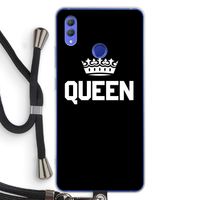 Queen zwart: Honor Note 10 Transparant Hoesje met koord
