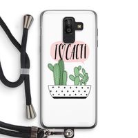 I love cacti: Samsung Galaxy J8 (2018) Transparant Hoesje met koord