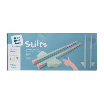 BS Toys houten stelten groen, 2dlg.