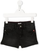 Molo short Alisha en jean à coupe cinq poches - Noir