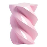 &k amsterdam Pillar Marshmallow Bijzettafel H 40 cm - Candy Pink - thumbnail