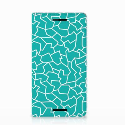 Nokia 2.1 2018 | Bookcase | Cracks Blue