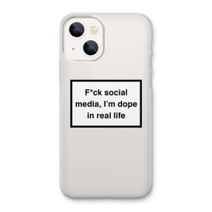 I'm dope: iPhone 13 Transparant Hoesje