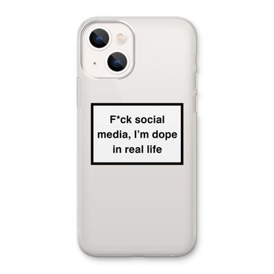 I'm dope: iPhone 13 Transparant Hoesje