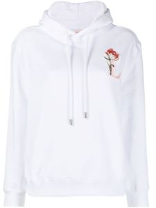 Lanvin hoodie à logo brodé - Blanc