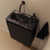 Toiletmeubel Mondiaz Ture Dlux | 40 cm | Meubelkleur Urban | Eden wastafel Lava Links | Zonder kraangat