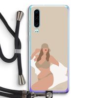 One of a kind: Huawei P30 Transparant Hoesje met koord