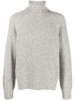 Zegna pull en cachemire mélangé à col roulé - Gris