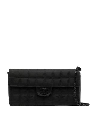 CHANEL Pre-Owned sac porté épaule New Travel Choco Bar (2000-2001) - Noir