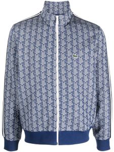 Lacoste sweat monogrammé à manches longues - Bleu