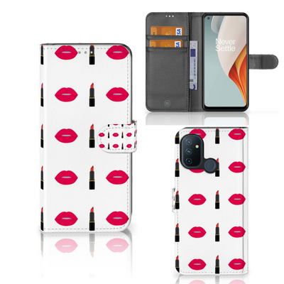OnePlus Nord N100 Telefoon Hoesje Lipstick Kiss OnePlus Nord N100 Telefoon Hoesje Lipstick Kiss