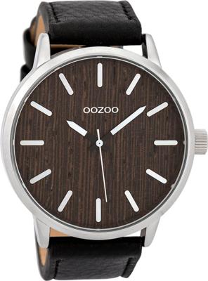 OOZOO Timepieces Horloge Zwart/Nut | C9259