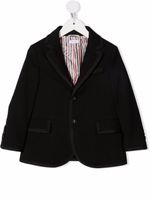 Thom Browne Kids blazer à simple boutonnage - Noir