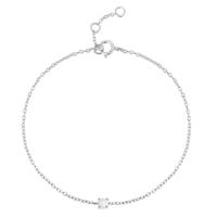 Elenza Zilveren 925 Sterling Zilveren Armband met Subtiele Opale Steen