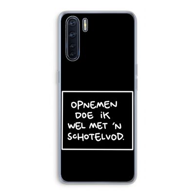 Schotelvod: Oppo A91 Transparant Hoesje