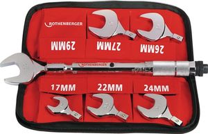 Rothenberger Moment-steeksleutel-set | sleutelwijdte 17-22-24-26-27-29 mm | 1 stuk - 175001 - 175001