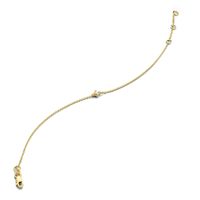 Armband Fantasie geelgoud-diamant G Si 16,5 - 18,5 cm